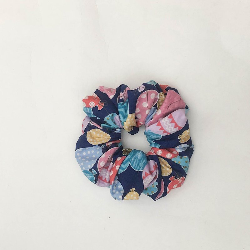 Hair tie - dark blue balloon - Hair Accessories - Cotton & Hemp Multicolor