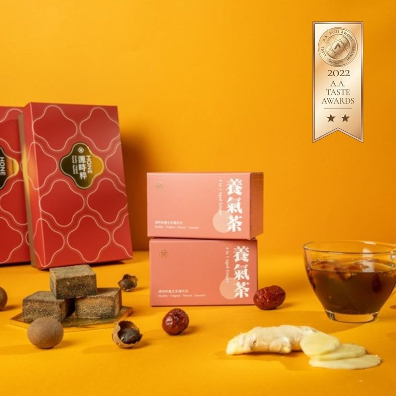源時粹頂級黑糖磚 養氣茶 (黑糖/老薑/桂圓/紅棗) - 蜂蜜/黑糖 - 紙 粉紅色