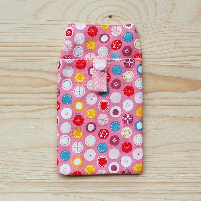 Sweet candy pocket pencil bag - Pencil Cases - Cotton & Hemp Pink