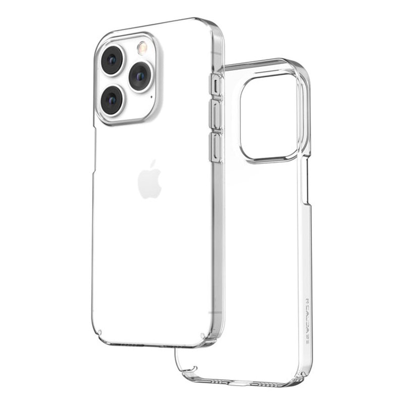 iPhone 14 Pro-Caudabe Lucid Clear Glass-like Case - เคส/ซองมือถือ - พลาสติก สีใส