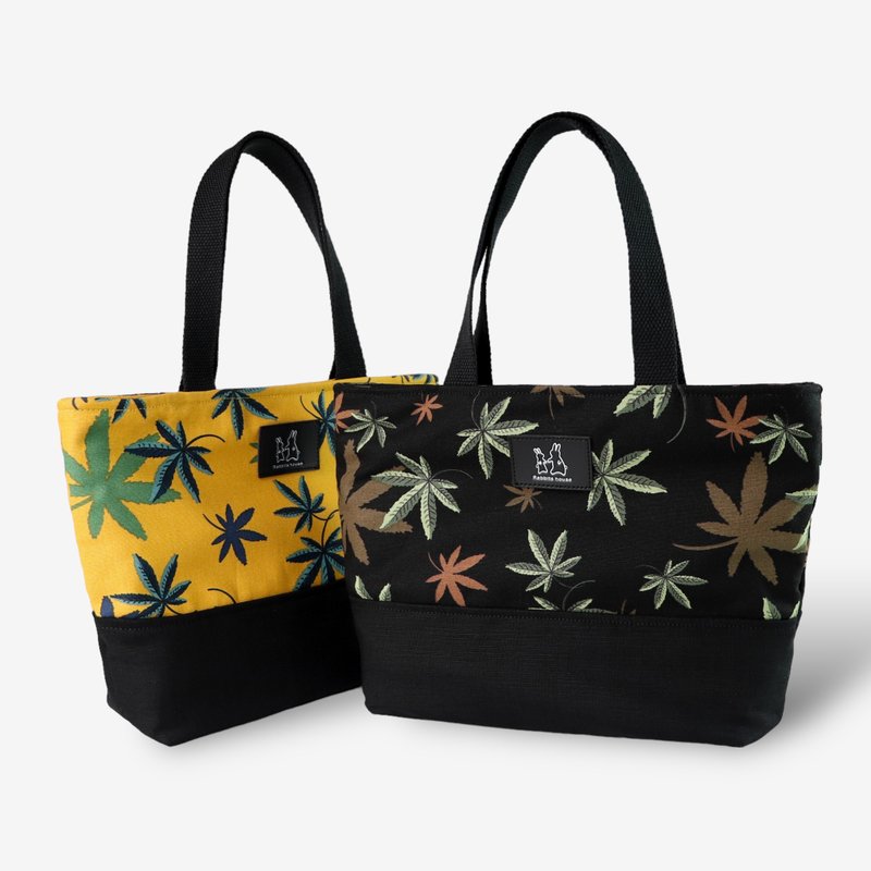 Marijuana Leaf Tote Bag - Handbags & Totes - Cotton & Hemp Multicolor