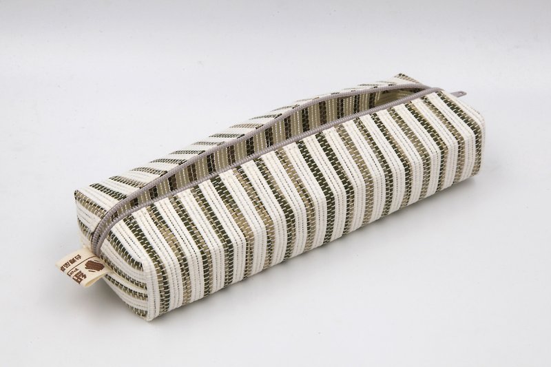 [Paper cloth home] pencil case, stationery bag (coffee white) - กล่องดินสอ/ถุงดินสอ - กระดาษ สีนำ้ตาล
