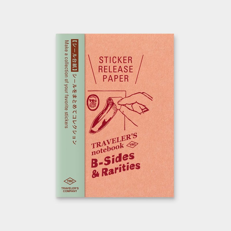 Traveler's Notebook  PA SIZE 補充包 - 貼紙冊 - 筆記本/手帳 - 紙 橘色