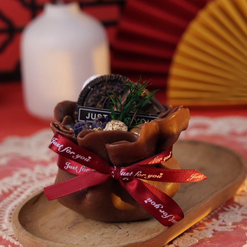 New Year's gift - Perseverance and courageous New Year handmade soap 2025 New Year blessing bucket - สบู่ - วัสดุอื่นๆ สีดำ