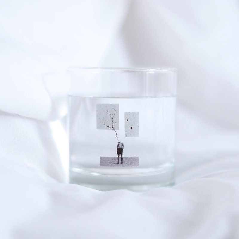 Independent thinking transparent glass mug - ถ้วย - แก้ว สีใส
