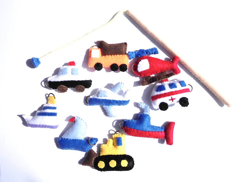 Felt car set fishing educational goods toys children - Kids' Toys - Wool Multicolor