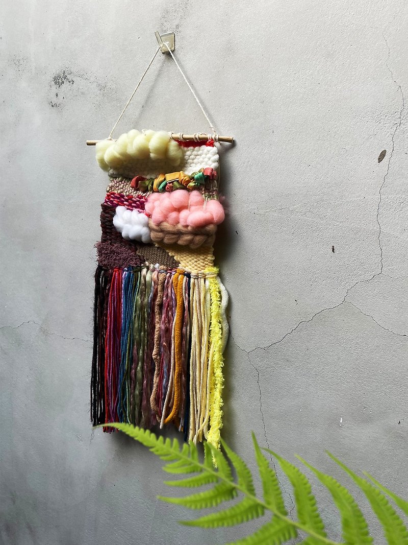 Physical | Taipei | Handmade woven hanging paintings, basic weaving experience, home decoration, one person group - Knitting / Felted Wool / Cloth - Cotton & Hemp 