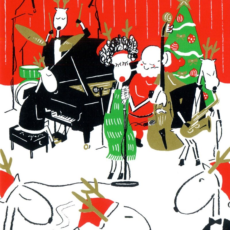 music no.1 A Very Jazzy Christmas - การ์ด/โปสการ์ด - กระดาษ สีทอง