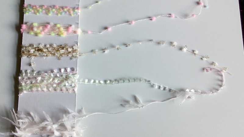 日記装飾 　桜紗線　2m 5種類 - 編み物/刺繍/羊毛フェルト/裁縫 - コットン・麻 ピンク