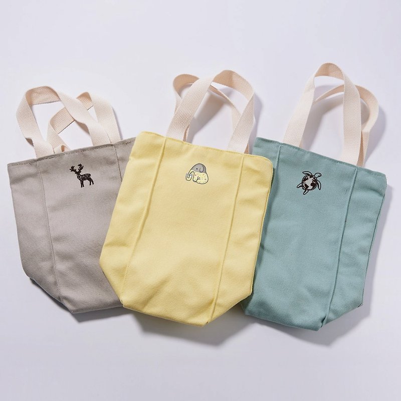 [Discount for 2] YCCT eco-friendly beverage bag tall model - large capacity double-layer canvas - ถุงใส่กระติกนำ้ - ผ้าฝ้าย/ผ้าลินิน หลากหลายสี