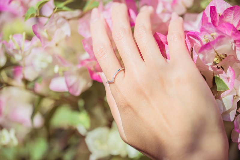 [ONEIDA] Felice-Happy Series Diamond Ring/Ring - แหวนคู่ - โลหะ 