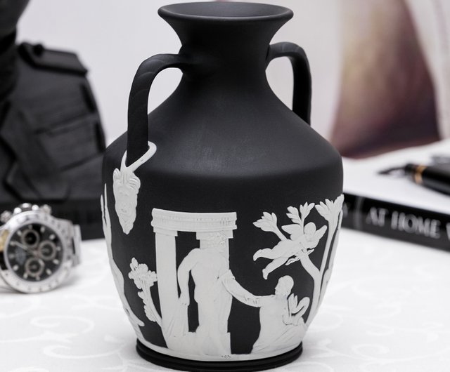 ウェッジウッド ジャスパー ブラックポートランドベース