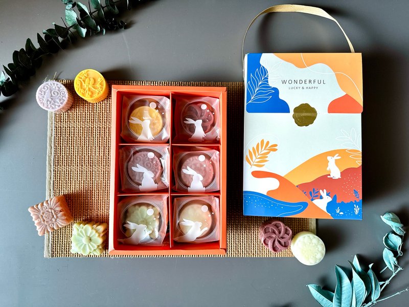 [10% off for orders before 8/31] Mid-Autumn Mooncake Soap Gift Box-Six Palace Gift Box - สบู่ - วัสดุอื่นๆ หลากหลายสี