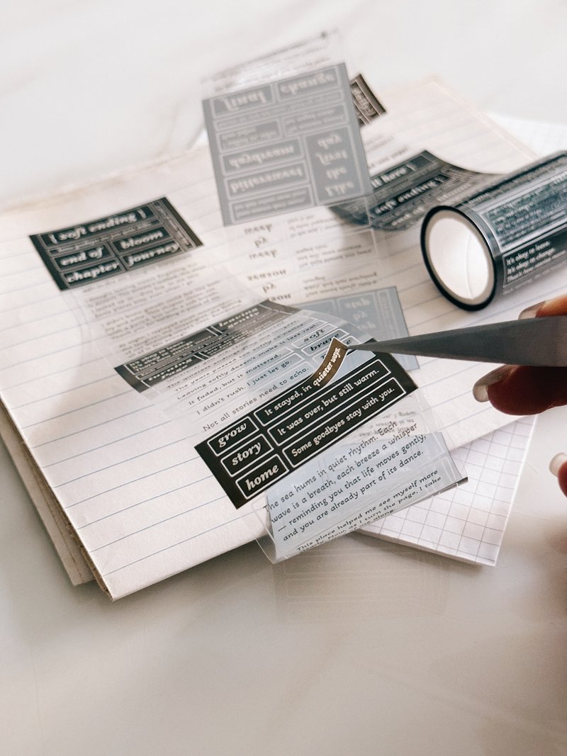 Journey vol.3・End of_ soft ending・5cm 透明割型PET膠帶 - 膠紙/膠帶/紙膠帶 - 塑膠 