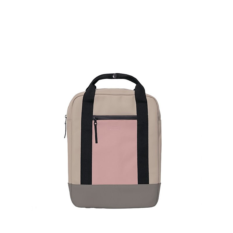 Ison Mini Lotus Series Backpack (Nude Rose) - กระเป๋าเป้สะพายหลัง - วัสดุอีโค สึชมพู