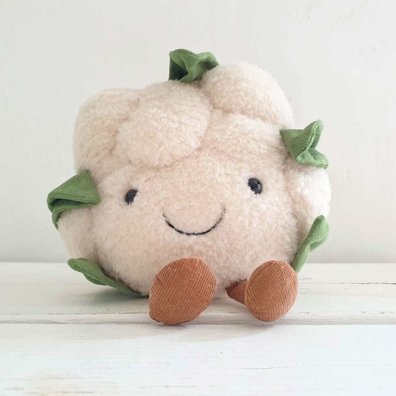 Jellycat Amuseable Cauliflower - ตุ๊กตา - เส้นใยสังเคราะห์ ขาว