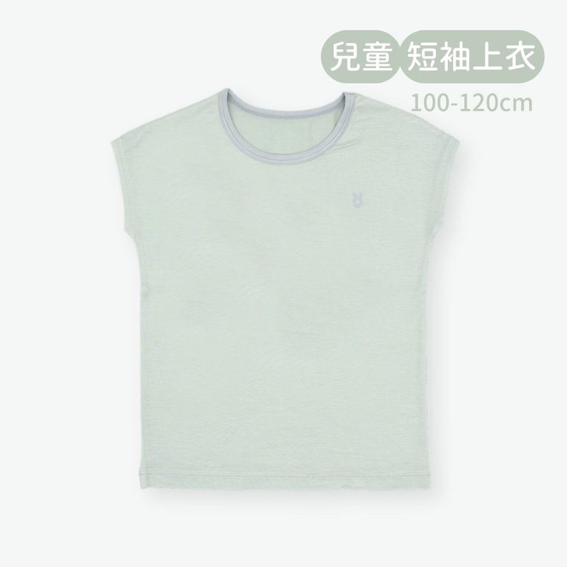 minihope輕柔感短袖上衣(兒童)-薄荷 - 男/女童裝 - 其他材質 綠色