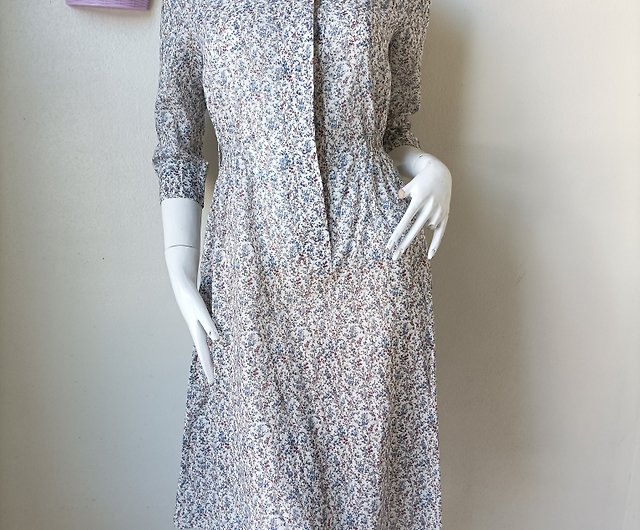 ロングワンピース花柄ワンピース Liberty ドレス アンティーク vintage OLD