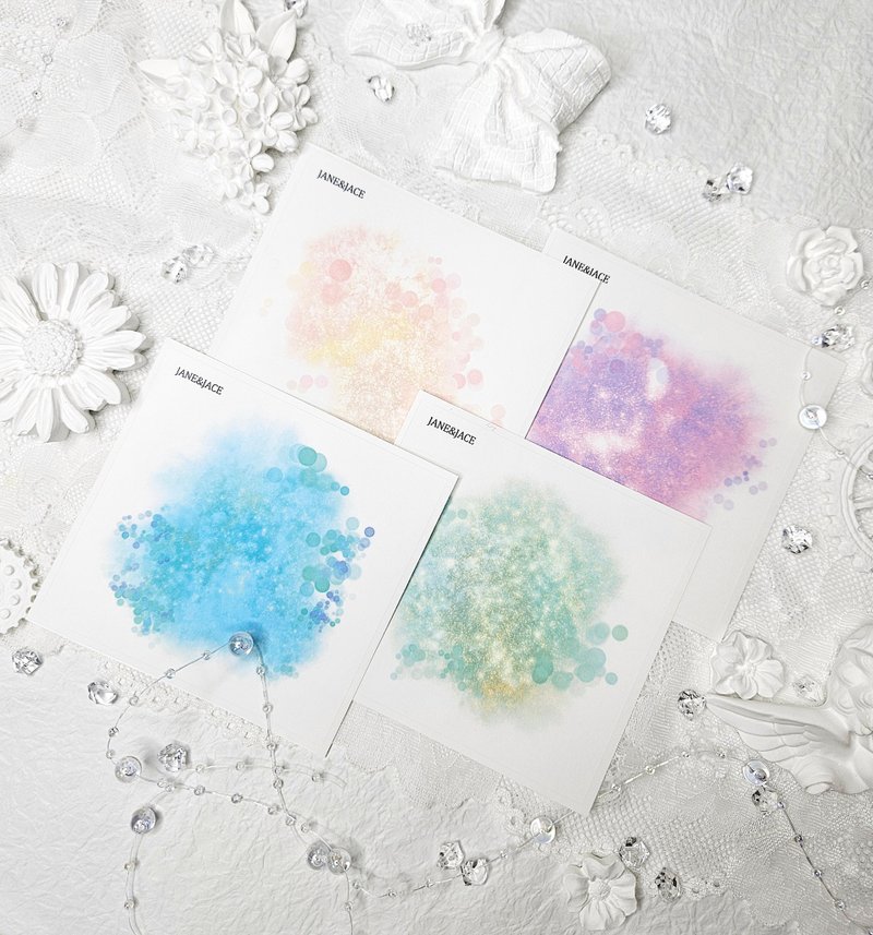 Dream Splash Matte Clear Sticker Set of 4 - 貼紙 - 其他材質 