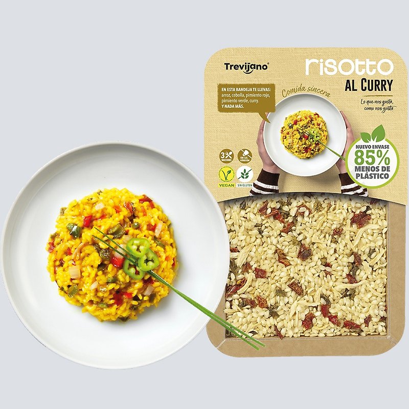 Curry Risotto - with cumin, turmeric & other spices - Mixes & Ready Meals - Other Materials White