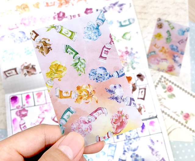 Colorful Masking tape card (Easy to pack a part of MT for exchange or  selling) - Shop Lilly Bloom Cards & Postcards - Pinkoi