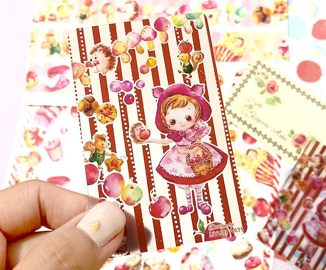 Colorful Masking tape card (Easy to pack a part of MT for exchange