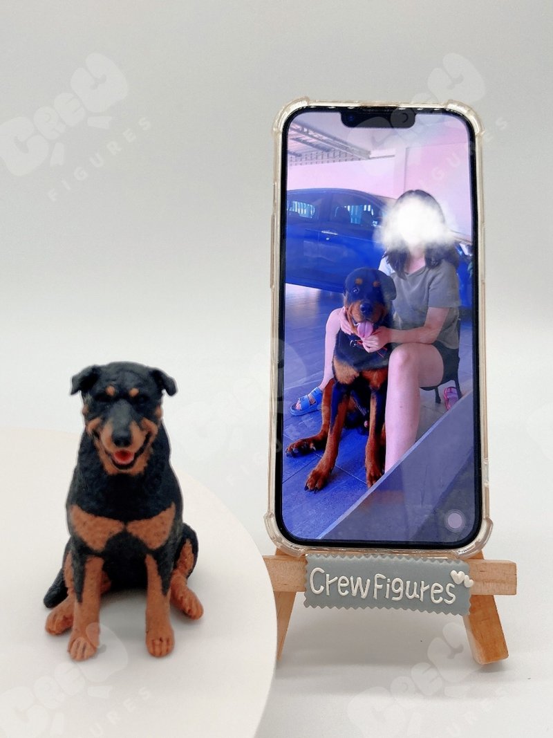 杜賓犬  Pawsome 寵物彩陶公仔 Pawsome clayfigure - 陶藝/玻璃 - 陶 多色