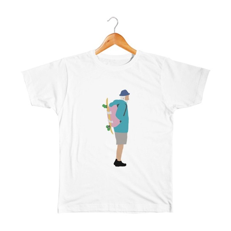 Good Life #7 Kids T-shirt - เสื้อยืด - ผ้าฝ้าย/ผ้าลินิน ขาว