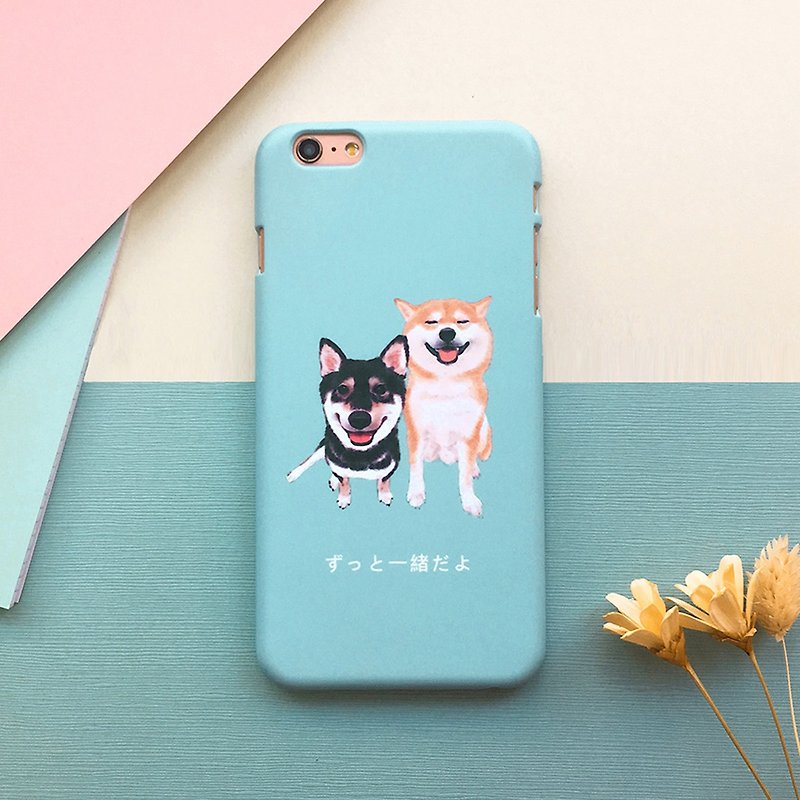 Shuangbao Xiaochai-Hard Case (iPhone.Samsung, HTC, Sony.ASUS phone case) - Phone Cases - Plastic Blue