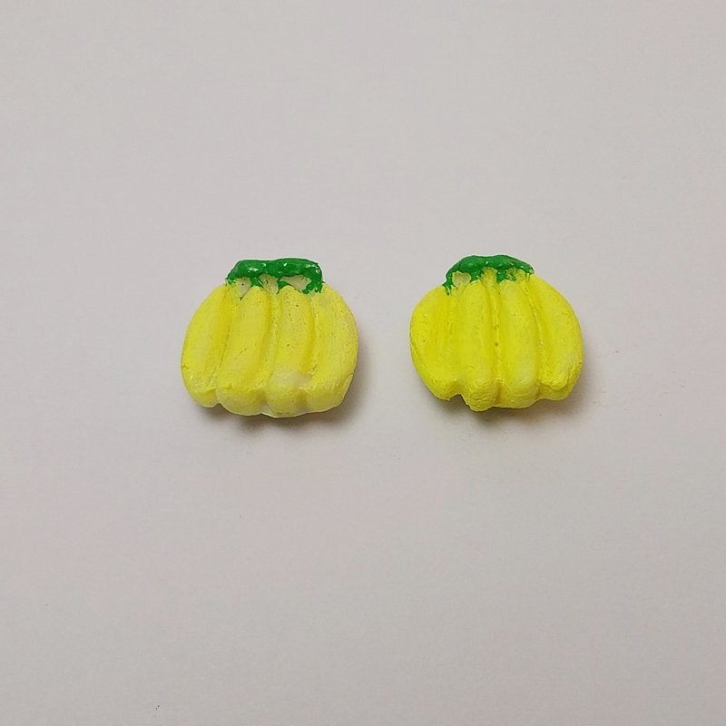 FRIDGE MAGNET BANANA YELLOW GREEN FRUIT GIFT  DECORATION - 磁鐵 - 黏土 黃色