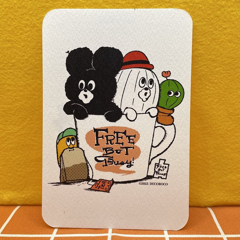 ポストカード マグカップってお茶を飲む道具らしい - 心意卡/卡片 - 紙 
