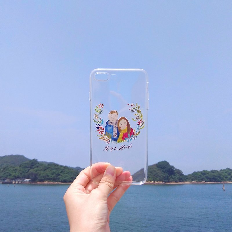 Mstandforc Customized Portrait Phone Case | Transparent | for iPhone and Android - Phone Cases - Plastic Multicolor