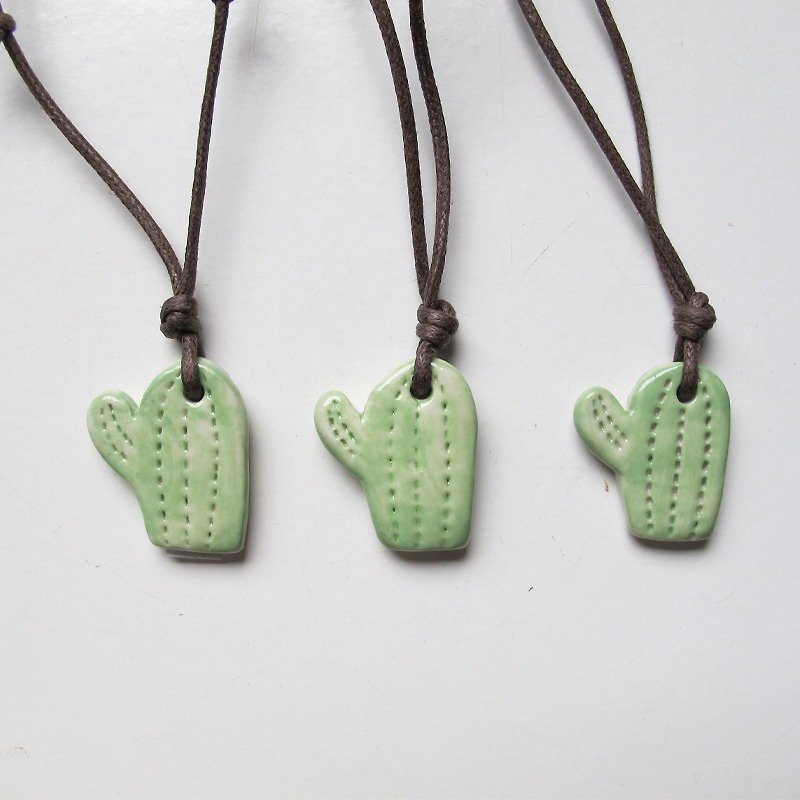 Cactus Necklace (Single Piece) - Necklaces - Pottery 