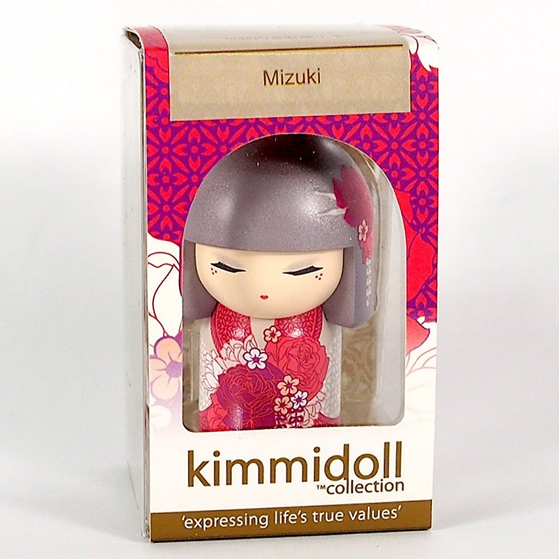 Key ring-Mizuki precious and beautiful [Kimmidoll and blessing doll key ring] - Keychains - Other Materials Red