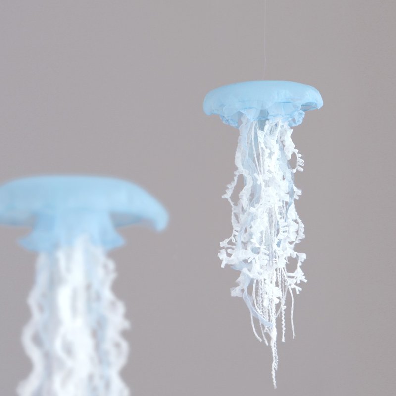 Jellyfish Mobile ( size:S / Blue ) 1pc, Home decor Hanging Ornament - Wall Décor - Other Materials Blue