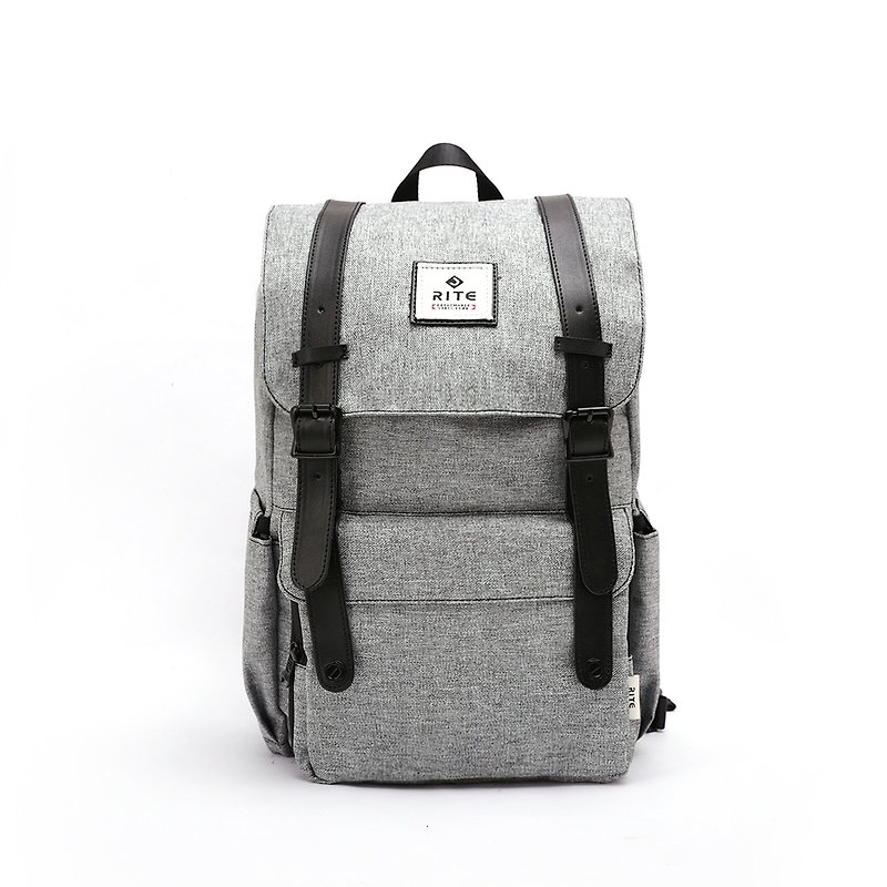[Twin Series] 2018 Advanced Edition - Traveler Backpack (Large) - Gray - Backpacks - Waterproof Material Gray