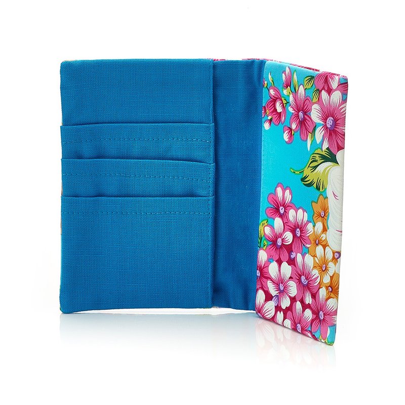 【Mr. Flower】Passport book - Passport Holders & Cases - Cotton & Hemp Multicolor