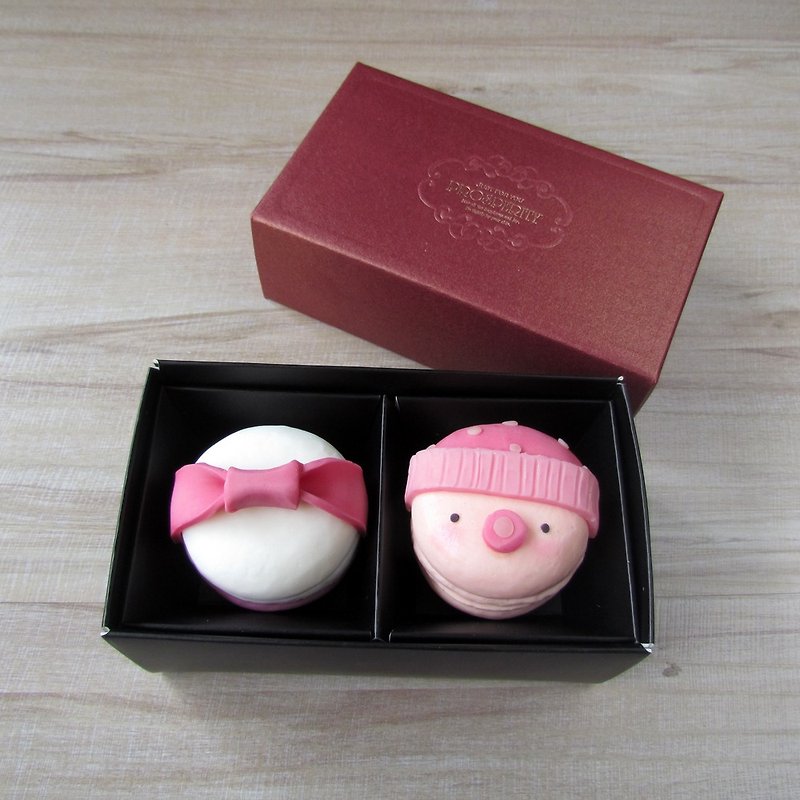 Happiness is just right - female treasure macaron soap gift box - Body Wash - Plants & Flowers Pink