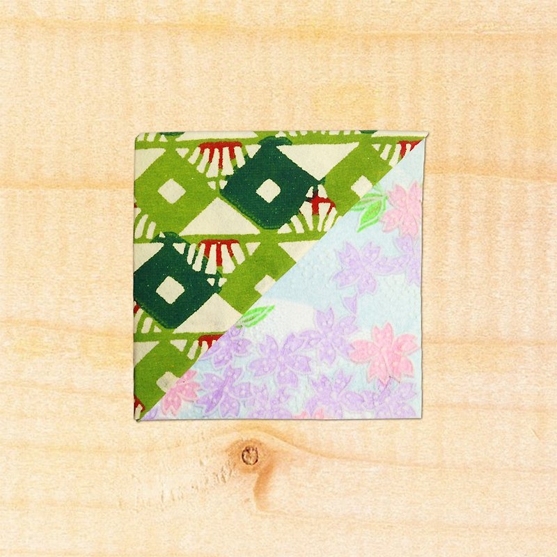 Flower Corner Bookmark-Imported Japanese Washi/Handmade Bookmark-bookmark#052 - Bookmarks - Paper 