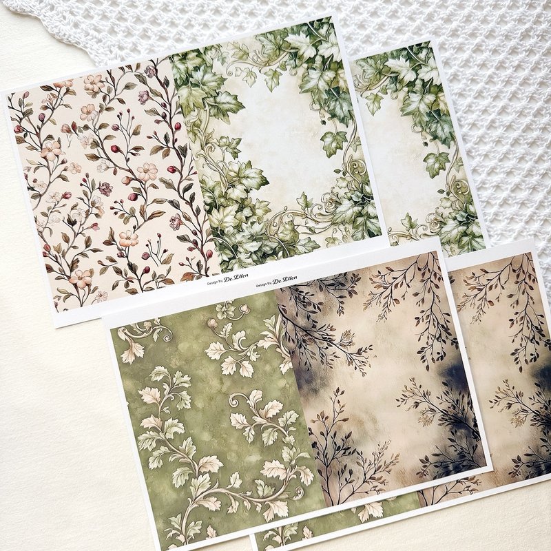 Z444 - a variety of background - 貼紙 - 紙 