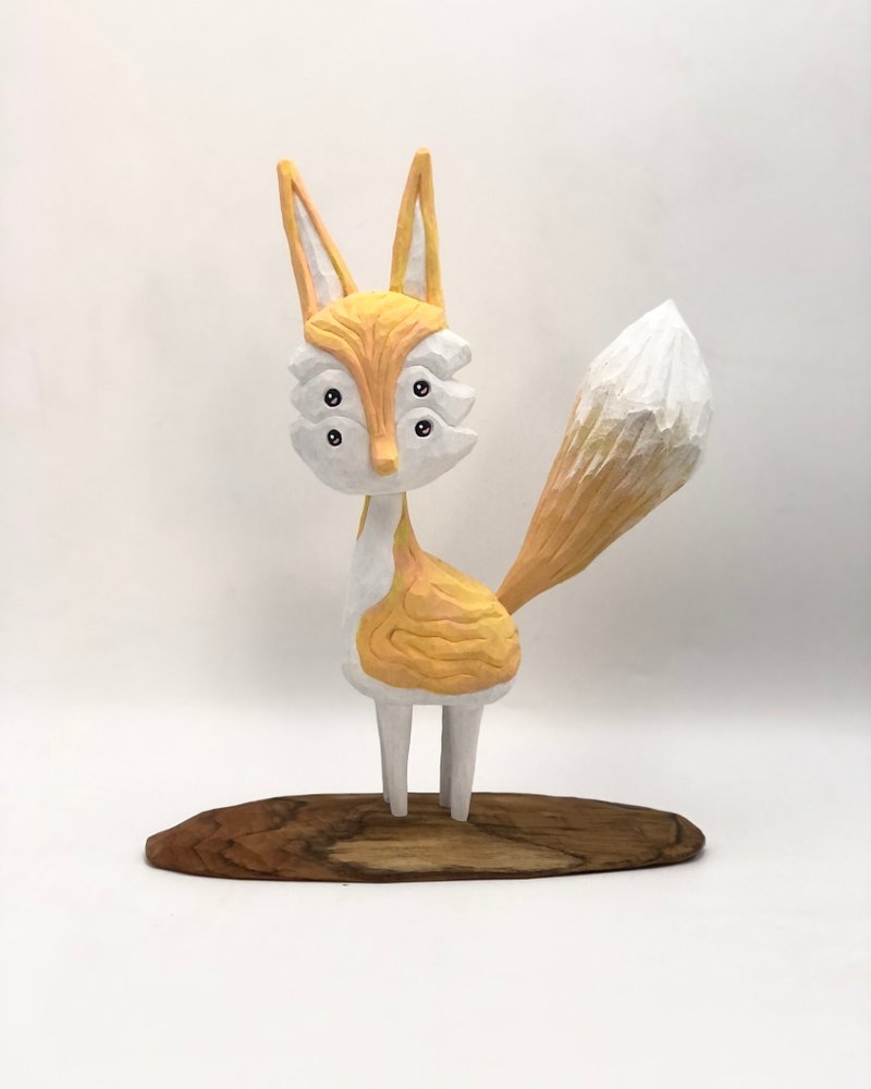 Fairy fox - 擺飾/家飾品 - 木頭 