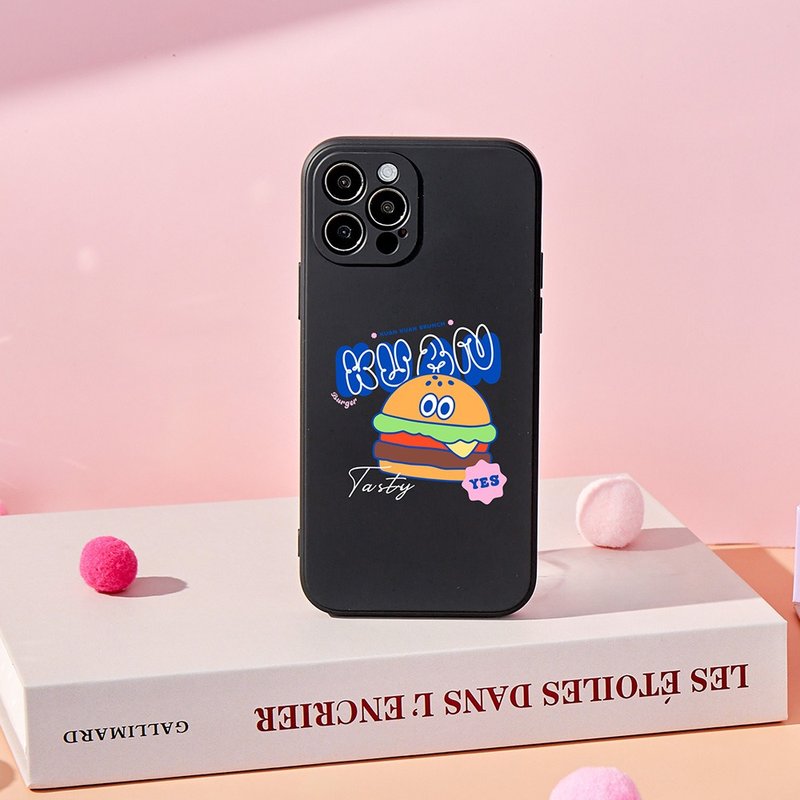 KUAN好吃漢堡純色矽膠iPhone手機殼 - 手機殼/手機套 - 矽膠 多色