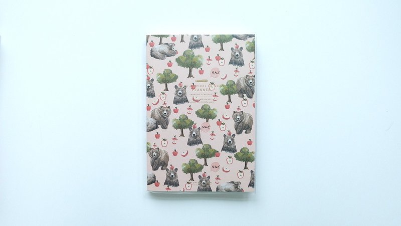 PLANNER A5 (Monthly&Weekly) : GRIZZLY EATING APPLE - Notebooks & Journals - Paper Gold