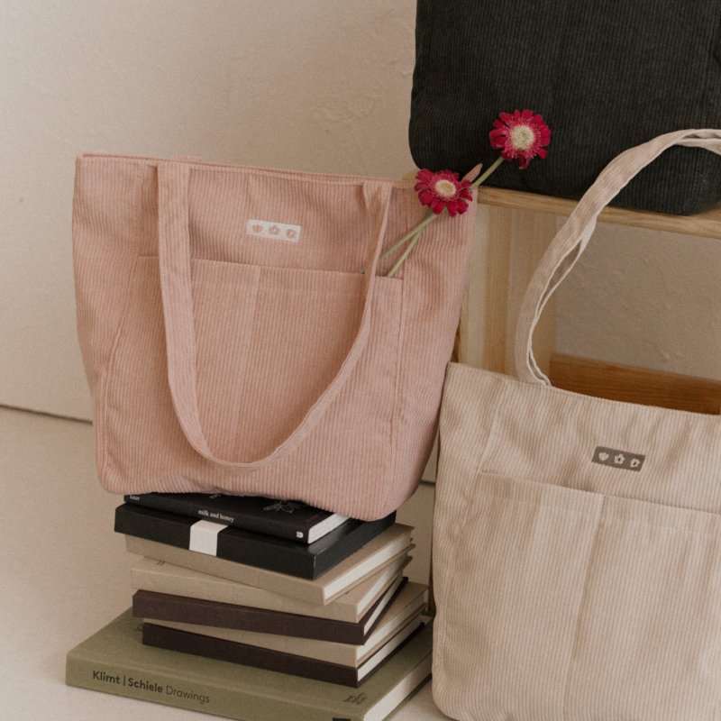 Bloom Archive Tote ・ 煙花粉 - 側背包/斜背包 - 其他人造纖維 
