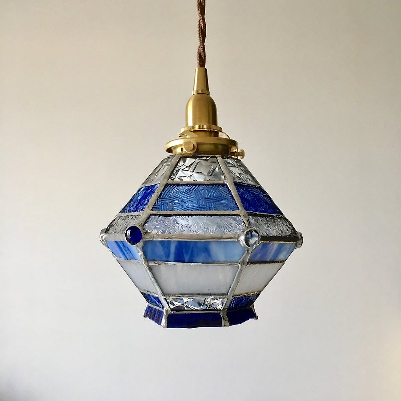 ペンダントライト ロマンティックナイト ブルー&クリアー ガラス Bay View - 燈具/燈飾 - 玻璃 藍色