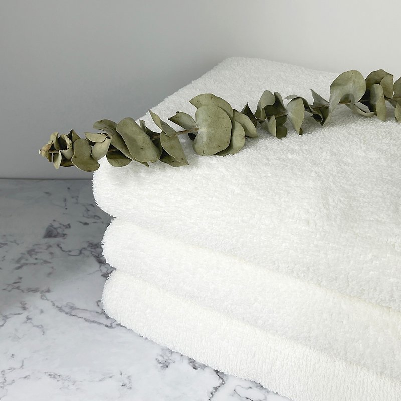 吸濕快乾 台灣設計製造 MIT 大浴巾-白色(共3款) - 毛巾浴巾 - 尼龍 白色