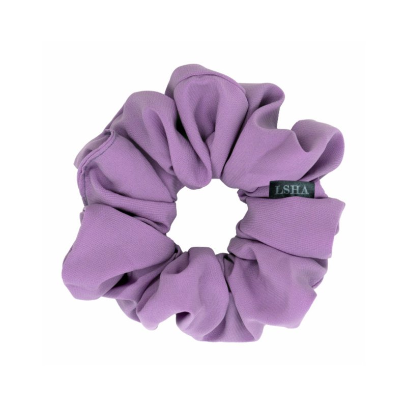 LSHA-Chiffon Scrunchie(Campanne Purple) - เครื่องประดับผม - ผ้าฝ้าย/ผ้าลินิน สีม่วง