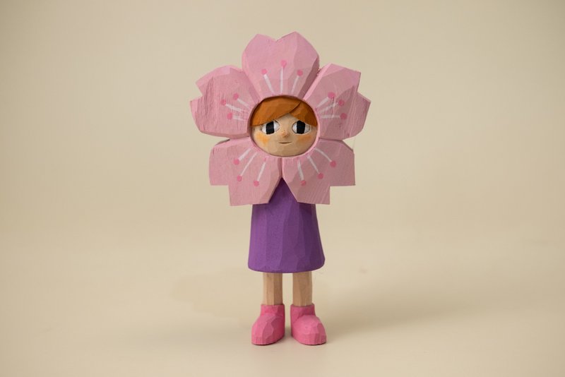 Uni Sakura - 公仔/玩偶 - 木頭 粉紅色
