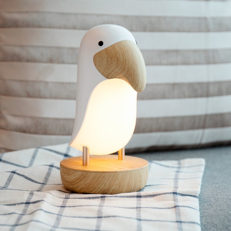 塑膠 燈具/燈飾 白色 - Natural Bird 質感療癒系USB充電夜燈 | 免費風格禮物包裝