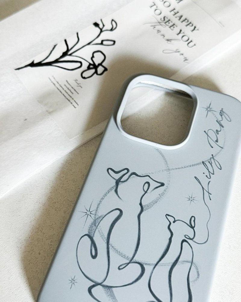 [Customized] Tattooed iPhone 15/14/13/12 phone case Silicone frosted feel gift - เคส/ซองมือถือ - ซิลิคอน 